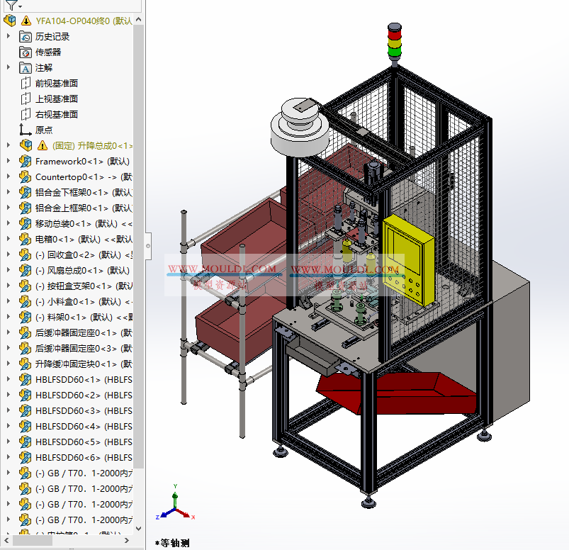 两轴自动销钉涂油压装机3D模型, 双伺服销钉润滑压装设备 CAD图纸下载 最新3D模型下载_solidworks格式_机械设计图纸