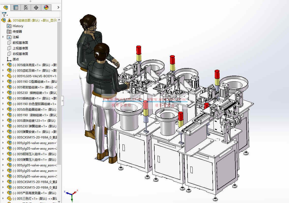 枪阀自动组装线3D模型, LNG/氢燃料加注枪阀全自动装配设备 CAD图纸下载 最新3D模型下载_solidworks格式_机械设计图纸